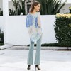 Anna-Kaci Women's Long Sleeve T Shirt V Neck Casual Basic Tee Tie Dye Tops - 3 of 4