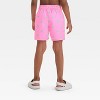 Toddler Boys' Palm Tree Printed Swim Shorts - Cat & Jack™ Pink - 2 of 3