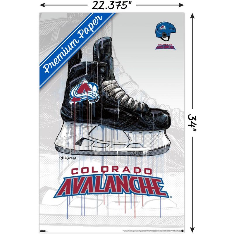 Trends International NHL Colorado Avalanche - Drip Skate 21 Unframed Wall Poster Prints, 3 of 7