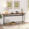 Hommoo 70.9 Inches Extra Long Sofa Table Brown - 2 of 4