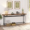 Hommoo 70.9 Inches Extra Long Sofa Table Brown - image 2 of 4