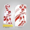 50 PCS Halloween Treat Bags with Twists Halloween Bloody Hand Pumpkin Themed Cellophane Candy Goodie Bags Ties for Halloween Theme Party - 2 of 4