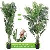 Artificial Areca Palm Plant, 5.5FT Faux Palm Tree Plant in Pot, Plant Tropical Tree for Home Decor Indoor Outdoor Living Room Bedroom - 4 of 4