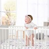 Sweet Jojo Designs Girl Satin Fitted Crib Sheet Watercolor Floral Purple Grey and Pink - 4 of 4