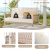 YOOCOZZ Patio 2 seat Woven Rope Swing with Soft Cushions - 4 of 4