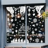 Unique Bargains Christmas Decorations for Windows and Home Christmas Window Clings Party Supplies White 1 Set - 4 of 4