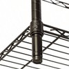 3 - Tier Heavy Duty Adjustable Shelves Metal Storage Rack Black 250 - lb Capacity 14x24x30 Inch - 4 of 4