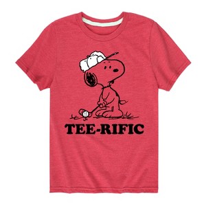 Boys' - Peanuts - Teerific Snoopy Short Sleeve Graphic T-Shirt - 1 of 4