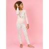 RuffleButts SoftSnooze Big Girls Ruffle Long Sleeve Pajama Set - 3 of 4