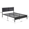 VECELO Bed Frame with Wooden Headboard, Heavy-Duty Platform Bed - 3 of 4