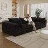 VASIP 39" Soft Corduroy Cloud Sofa,DIY Combination with Deep Seat, Double-layer, Removable Cushion for Living room,Apartment,No Assembly,White - 4 of 4