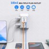Itopfox Outlet Extender with 6 AC Outlets & 4 USB Ports (2 USB-C), Multi Plug Wall Adapter, Surge Protector for Home, Office, Travel - 2 of 4