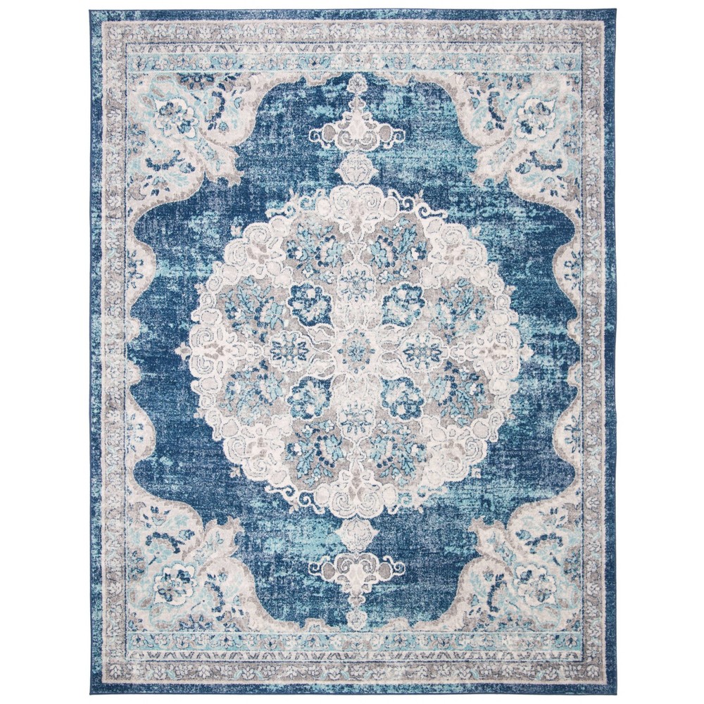 9'x12' Harriette Rug Navy/Ivory - Safavieh