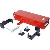 Steel Motorcycle Scissor Lift Jack 1100 Lbs Capacity Crank Stand Jack Tool with Saddle and Safety Pins for Motorcycle Repair - 4 of 4