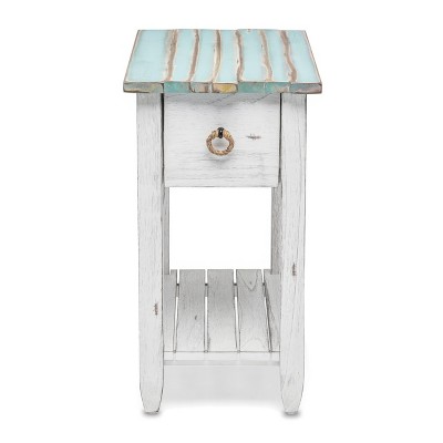 Sea Winds Picket Fence Chairside Table