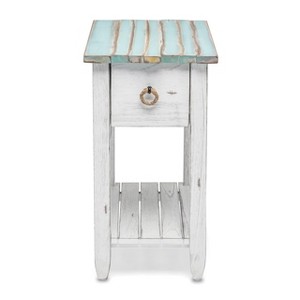 Sea Winds Picket Fence Chairside Table - 1 of 4