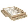 TIRAMISUBEST Full/Queen Size Platform Bed with 6 Storage Drawers on 3 Sides, Modern Storage Bed Frame with Slats Support for Bedroom - 4 of 4