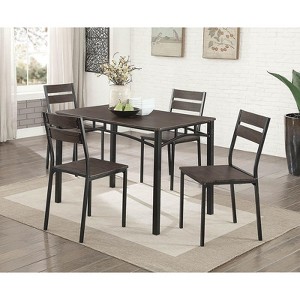 NicBex 5/7-Piece Vintage Style Dining Table Set & Backrest Chairs for Kitchen,Dining Room,Restaurant,Modern Dinette Set with Sturdy Frame - 1 of 4