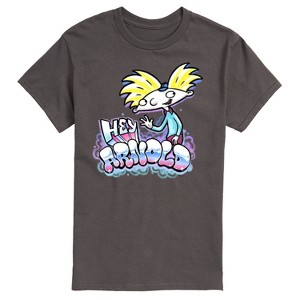 Men's - Hey Arnold! - Airbrush Arnold Short Sleeve Graphic T-Shirt - 1 of 4
