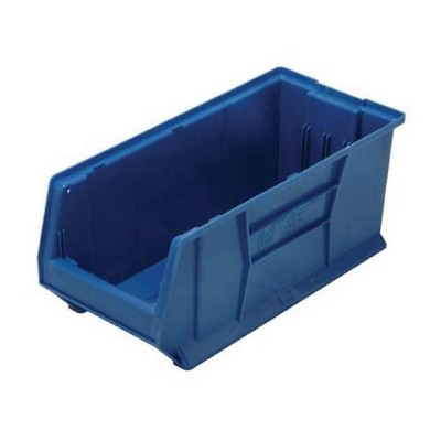 Quantum Storage Systems Hulk 24" Container, 23-7/8"L X 11"W X 10"H, Stackable, Polypropylene, Blue, Made In Usa