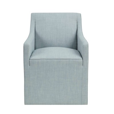 Madison Park Hamilton Slipcover Dining Arm Chair with Casters