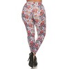 Slickblue Plus Size One Size Star Print Leggings, Slim Fit Full Length Pants, Banded High Waist Style, Multicolor - 3 of 4
