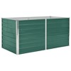 vidaXL Raised Garden Bed Green Galvanized Steel 63.0 x 31.5 x 30.3 in - 2 of 4