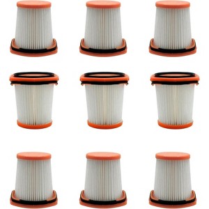 Nispira WS642AE WS640AE HEPA Filter Replacement for Shark Vacuum Wandvac Self-Empty System Ultra-Lightweight Powerful Cordless Stick, 9 Packs - 1 of 4