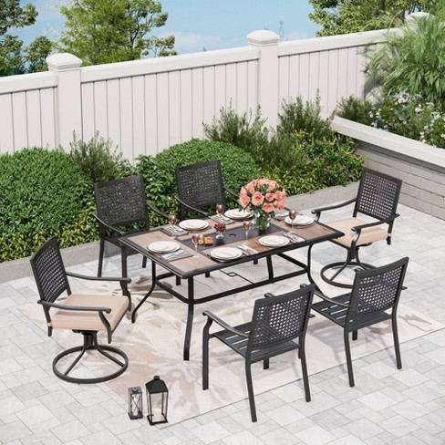 Iron dining set discount outdoor