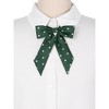 Elerevyo Women's Polka Dots Adjustable Neckwear Pre-tied Ribbon Bow Ties - 4 of 4