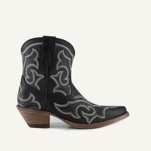Buck & Brana Regina Leather Cowgirl Boots - Classic Western Elegance & Comfort reg8300 - 1 of 4