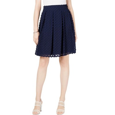 maison Jules Womens Embellished Pleated Skirt