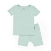 Kyte Baby Short Sleeve Pajamas in Sage - 2 of 4