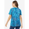 Woman Within Plus Size Perfect Printed Short-Sleeve Scoopneck Tee - 3 of 4