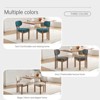 APRILSOUL32.28"Wooden Dining Chairs Set of 2, Modern Fabric Upholstered Dining Room Chair Kitchen Chairs - 4 of 4