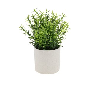 Unique Bargains Artificial Plants Plastic Green 3.15"x3.15"x8.27" 1 Pc - 1 of 4