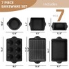 VAVSEA Bakeware Set of 7, Nonstick Baking Pan Set, Carbon Steel Heavy Oven Pan Set with Cookie Sheet, Cake Pan, Loaf Pan etc. - 3 of 4