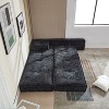 Modular Chaise Lounge Freely Combinable Sleeper Sofa Bed Daybed Lazy Sofa Couch, Space-saving, Chenille Upholstered-ModernLuxe - 4 of 4
