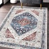 Vintage Runner Rug – Gray Low Pile Washable Carpet, Stain-Resistant, Fade-Resistant, Non-Slip for Entryway, Dining, or Bedroom - 2 of 4