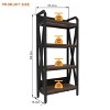 NicBex 4-Tier Metal Storage Shelves,Garage Shelving,Kitchen Cabinet & Organizer for Pantry,Bathroom,Garage,Closet,Black - 3 of 4