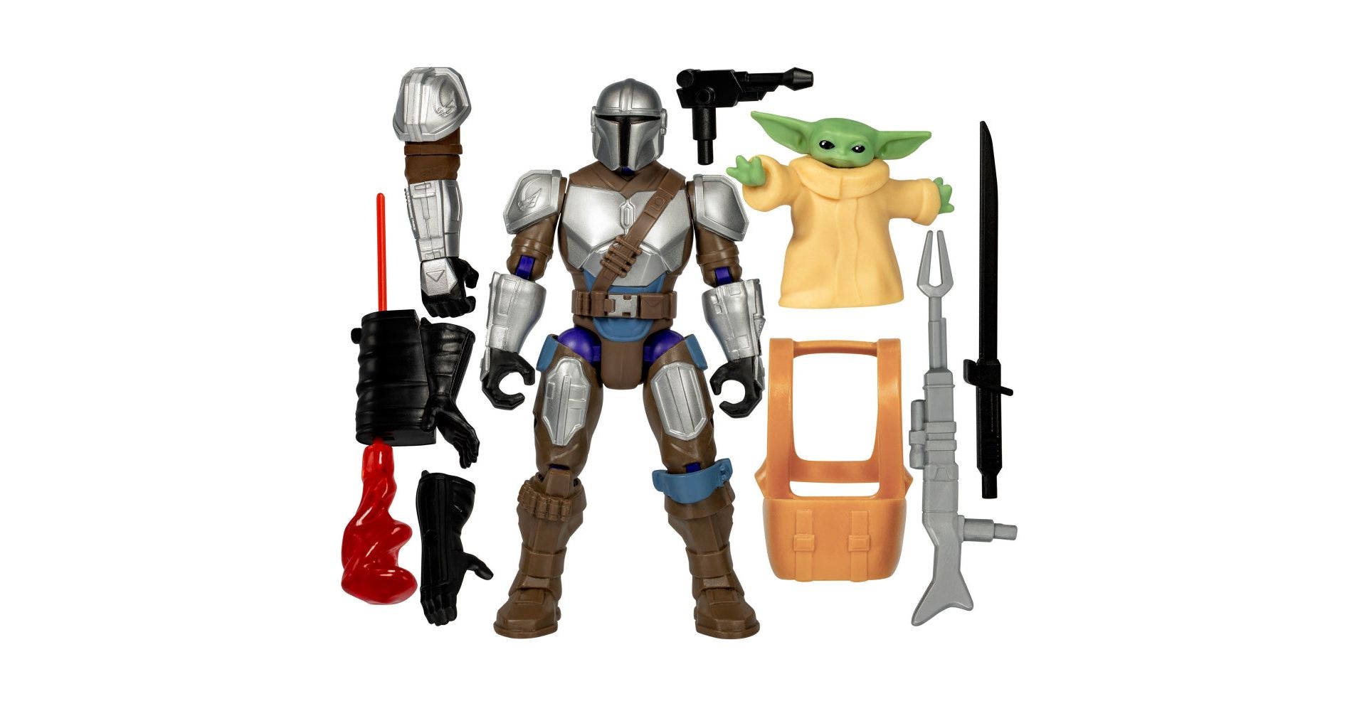 Star Wars Mix Mashers The Mandalorian 5" Figure and Grogu Playset