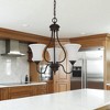 Sunset Lighting 3 Light 100W VALARE Chandelier UP Provincial Bronze - 4 of 4