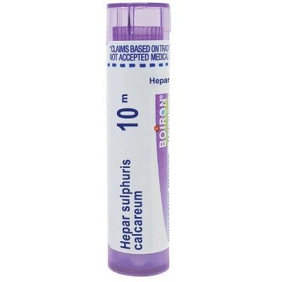 Hepar Sulphuris Calcareum 10M by Boiron Homeopathic Single Medicine For Cough, Cold & Flu  -  80 Pellet