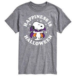 Men's - Peanuts - Happiness Is Halloween Short Sleeve Graphic T-Shirt - 1 of 4