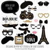 Big Dot of Happiness Stars Over Paris - Parisian Themed Party Photo Booth Props Kit - 20 Count - image 2 of 4