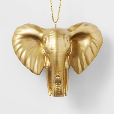 Metallic Elephant Head Christmas Tree Ornament - Wondershop™