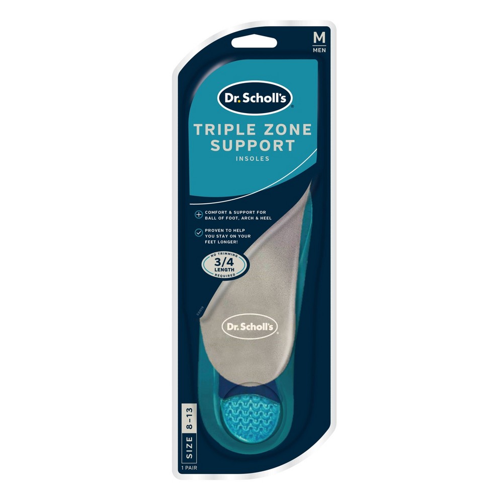 Dr. Scholl's Triple Zone Comfort Insoles for Men - Size (8-13)