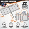Mockins 60"x20"x6" Car Cargo Carrier Hitch Mount | 500 lbs Cap. Folding Hitch Basket with 16 CF Cargo Bag - Gray - 2 of 4