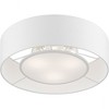Livex Lighting Gilmore 3 - Light Semi-Flush Mount in  Brushed Nickel/Shiny White - 2 of 3