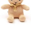 TopComfy Baby and Toddler Learning Toys Knitted Stuffed Bunny Soft Toy Soft Knitted Yarn Short Plump Ears Baby Toy For Toddlers, Beige, 9"*6"*5" - 4 of 4